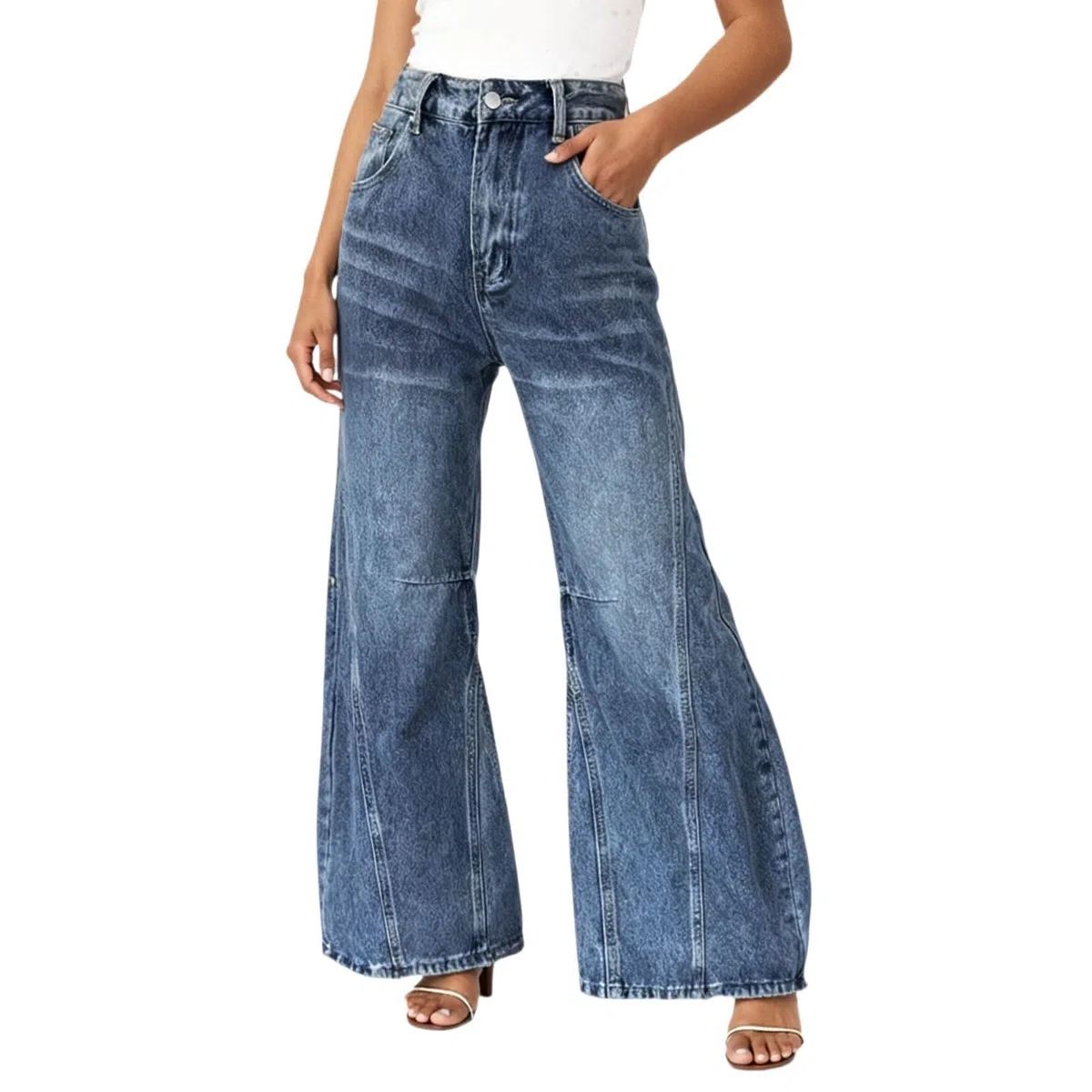 Pantalones Vaqueros Mujer Jeans Tejanos Baggy Pantalón Tallas Grandes Ligero Ropa Ancho Rectos Invierno Pantalon Vaquero Casual Primavera Anchos Elasticos