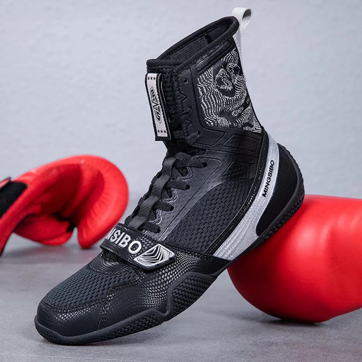 Zapatillas de Boxeo para Hombres y Mujeres, Transpirables, Lucha, Fitness, cómodas, Antideslizantes, para Culturismo y competiciones