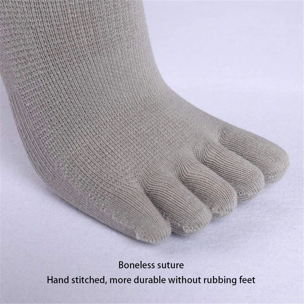 Calcetines para hombre Calcetines para correr Calcetines descalzos para pies descalzos Calcetines de algodón absorbente Calcetines transpirables livianos Value 5 PAIRS Pack