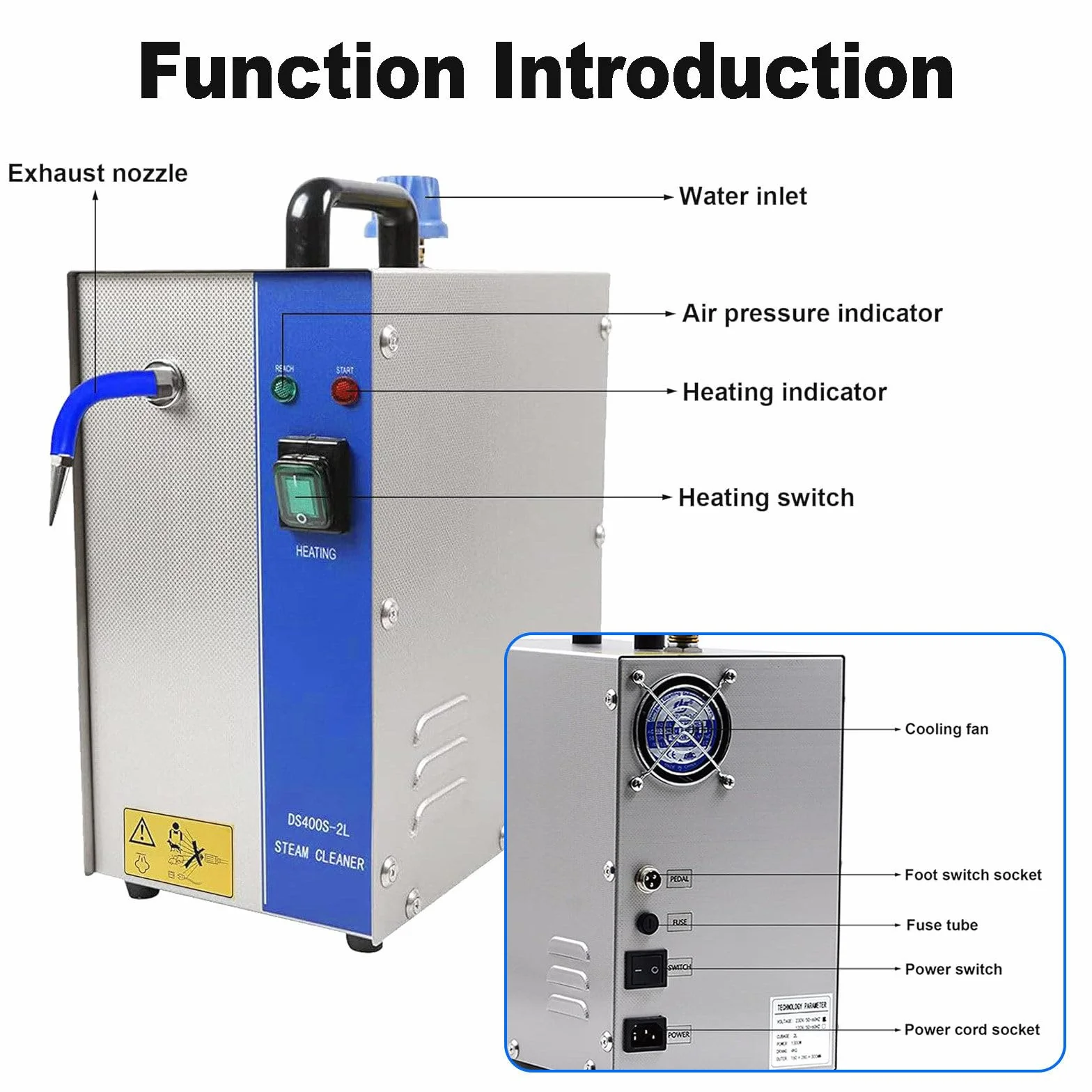Limpiador de para Joyas Maquina 2L Oro Plata Acero Inoxidable Equipo Lavado Gemas para Limpieza Diamante 1300W Profesional Laboratorio Estudio
