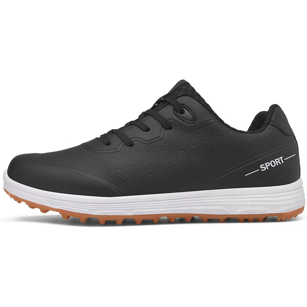 Zapatos de Golf Impermeables para Hombre Zapatillas de Golf con Cordones, Antideslizantes para Exteriores y Entrenamiento