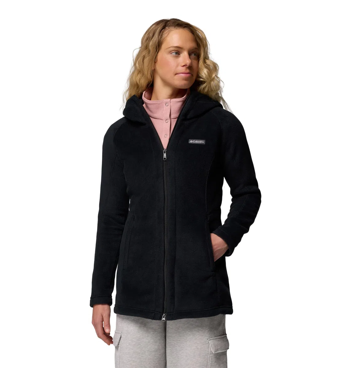 Columbia Benton Springs II Sudadera Larga con Capucha Chaqueta de Forro Polar Mujer (Pack de 1)
