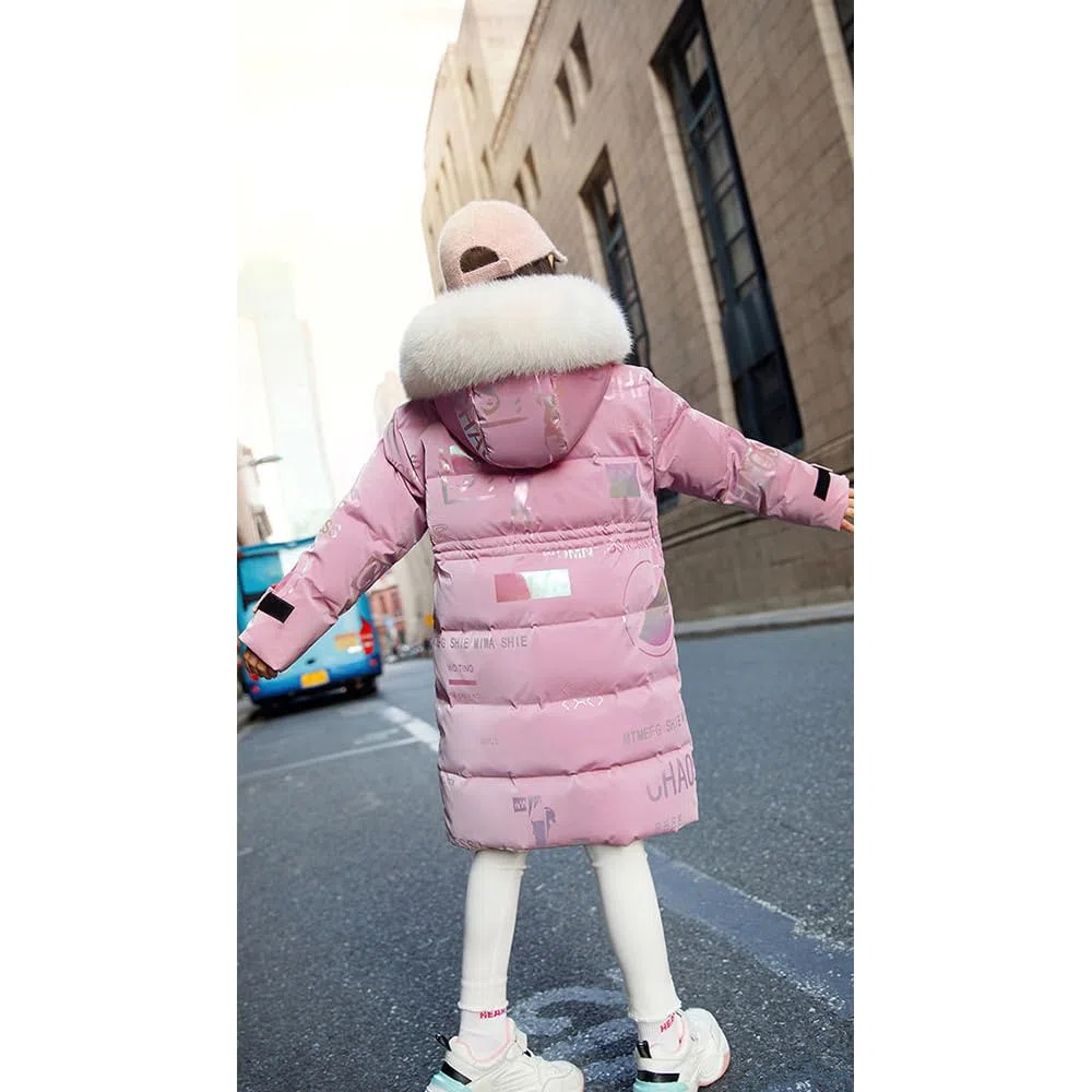 Chaqueta de invierno para niños, parka de invierno para niños, con capucha de piel, parka cálida, abrigo de invierno para exteriores, chaquetas+para+chaqueta de nieve para niñas, abrigo de invierno