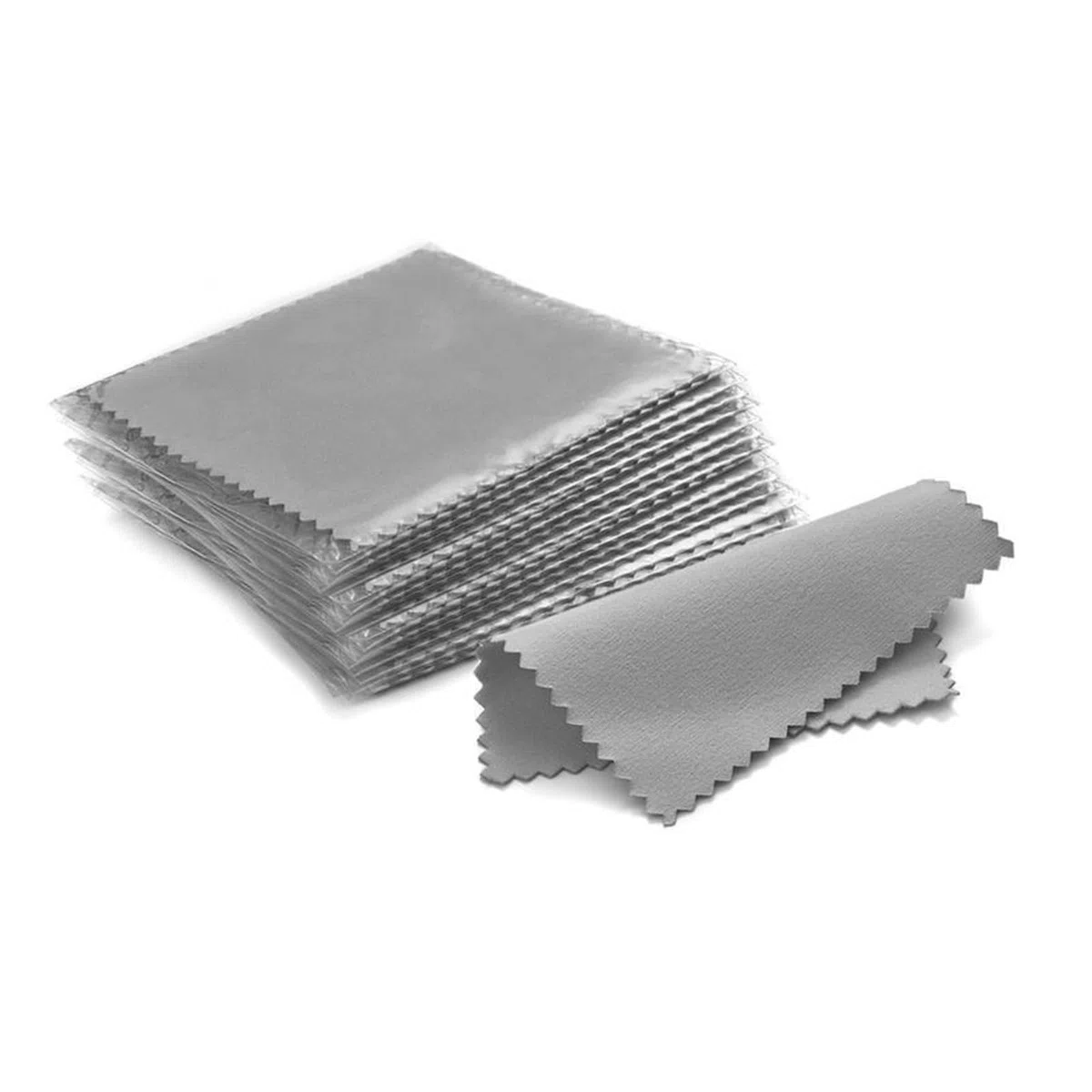 ewelry Cleaning Cloth, Paquete de 50 paños de limpieza de microfibra for pulir plata, multicolor, 8 x 8 cm