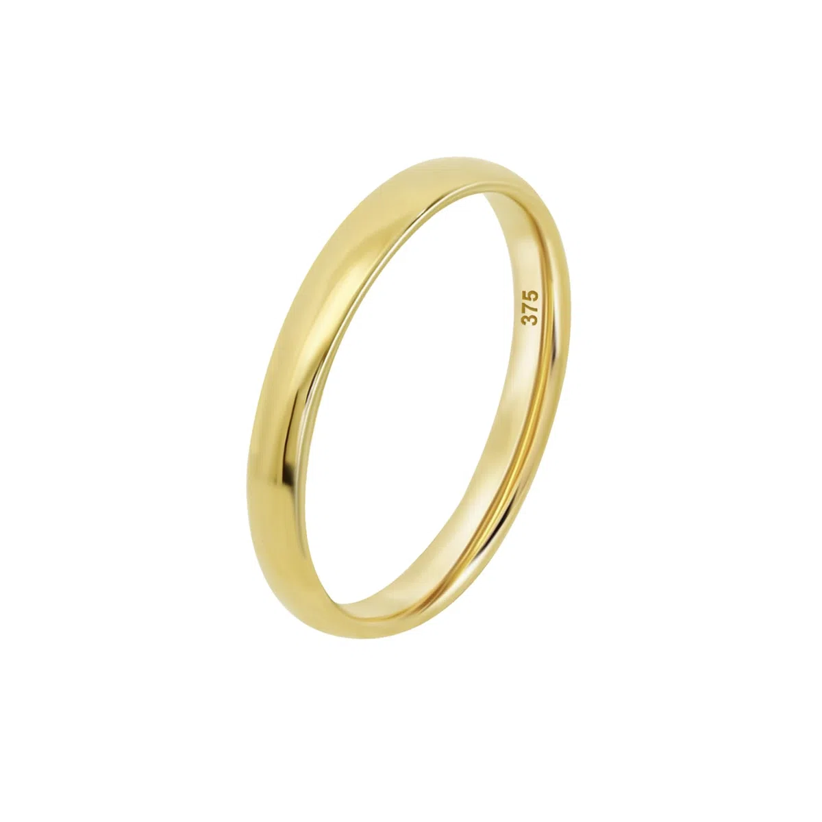 Time RoaD Anillo Mujer Oro 9k de 375 ml Alianza de Diseño Ergonómico | Ajuste Perfecto - Ideal para Compromiso, Pedida, Alianza, Promesa - HIN00338/16