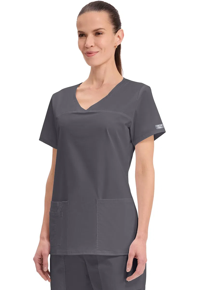 Cherokee Workwear Core Stretch V-Neck Scrubs Shirt Camisa de Traje médico para Mujer