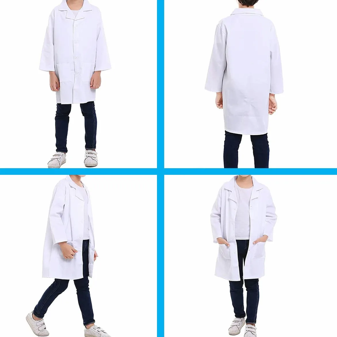 Bata Blanca Niña, Bata de Laboratorio Hombre Mujer
