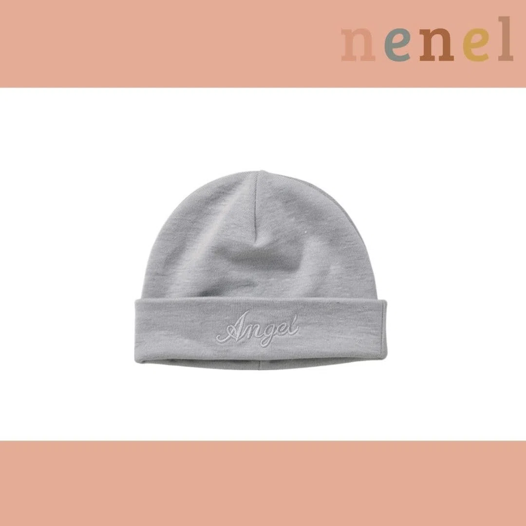 Nenel Conjunto Bebé 3 piezas personalizado – Body, gorro y oso para neonatos con nombre e inicial – Set nacimiento 3 piezas body, gorrito y peluche – Regalo recién nacidos - Manga corta