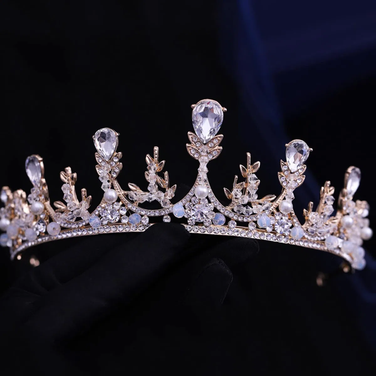 Tocados de Boda Novia Crown Princess Accesorios for el Cabello de la Boda Crown Accesorios for el Cabello Decoración de la Boda Tocado Novia