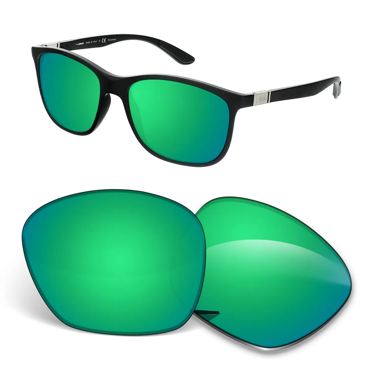 Lentes de repuesto de 1,5 mm compatibles con gafas de sol Ray-Ban RB4330 de 56 mm, antiarañazos y resistentes a los impactos