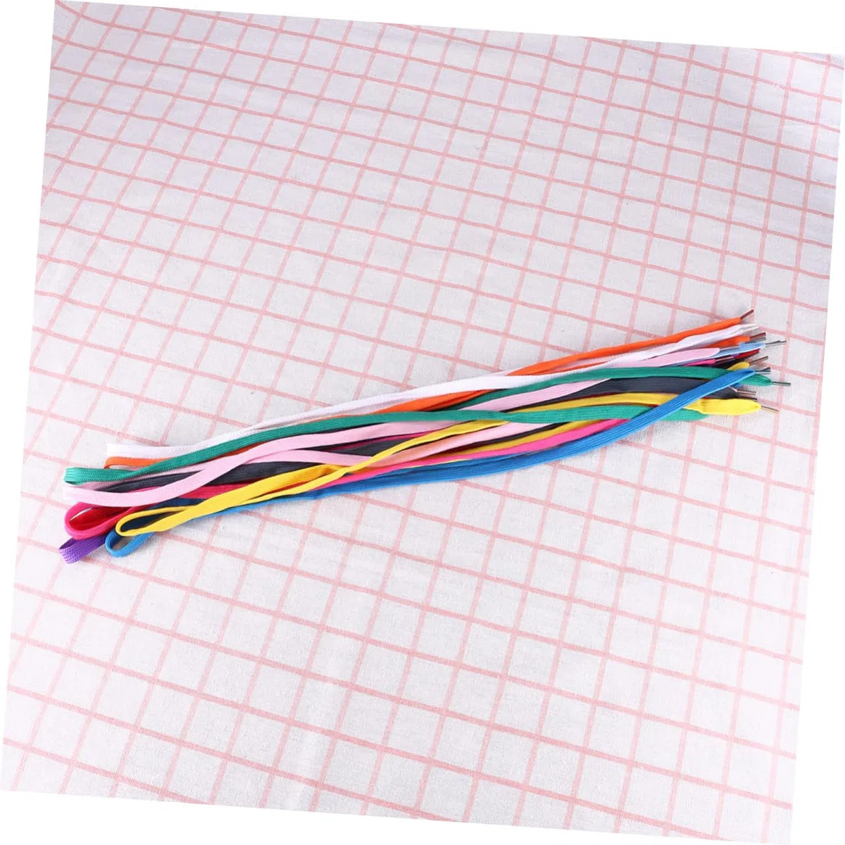OUNONA Cordones de Zapatillas Planos Coloridos 12 Pares, Poliéster Nailon