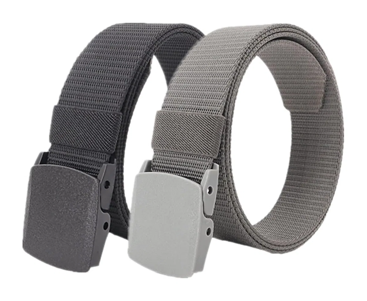 Cinturones de Trabajo para Hombre, Cinturones for Hombres - Cinturón táctico Militar de Nailon - Cinturón Unisex Multifuncional for Deportes al Aire Libre(Black and Gray,120)