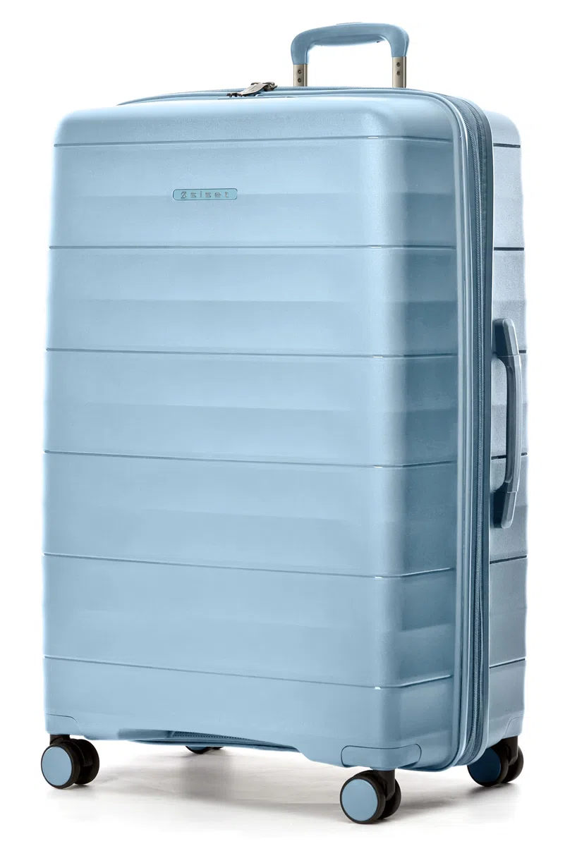 Urban Wave Maleta de Viaje Grande (23Kg) Expandible (78x50x30/35cm), Fabricada en Polipropileno, 4 Ruedas Dobles y Cerradura Combinación TSA. (Grande XL), (127L), (4.4kg), (Azul Claro).