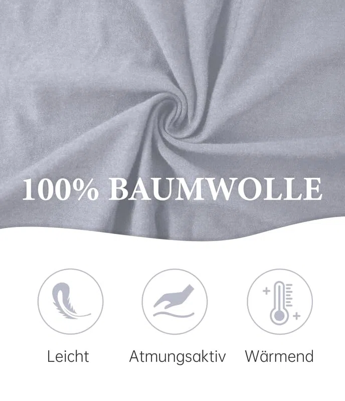 COLORFULLEAF Pijama para mujer 100% algodón largo pijama conjunto dos piezas otoño invierno pijamas manga larga traje de casa, gris, XL