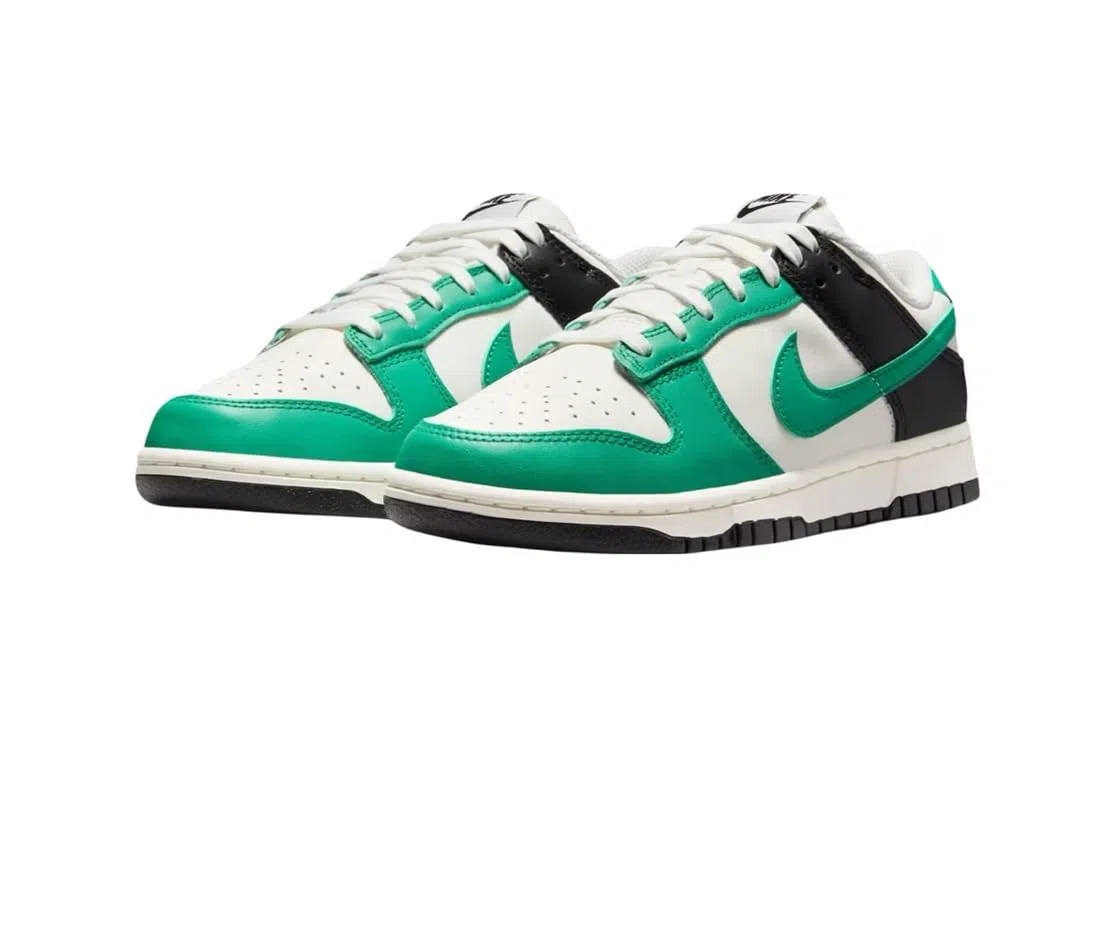Nike Dunk Low - Zapatos casuales para mujer (IB4363-133, blanco/verde)