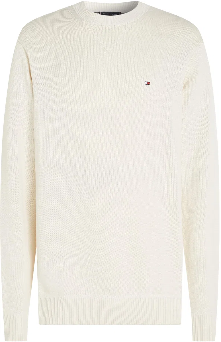 Tommy Hilfiger Jersey Hombre Chunky Cotton Crew Neck Jersey de Punto