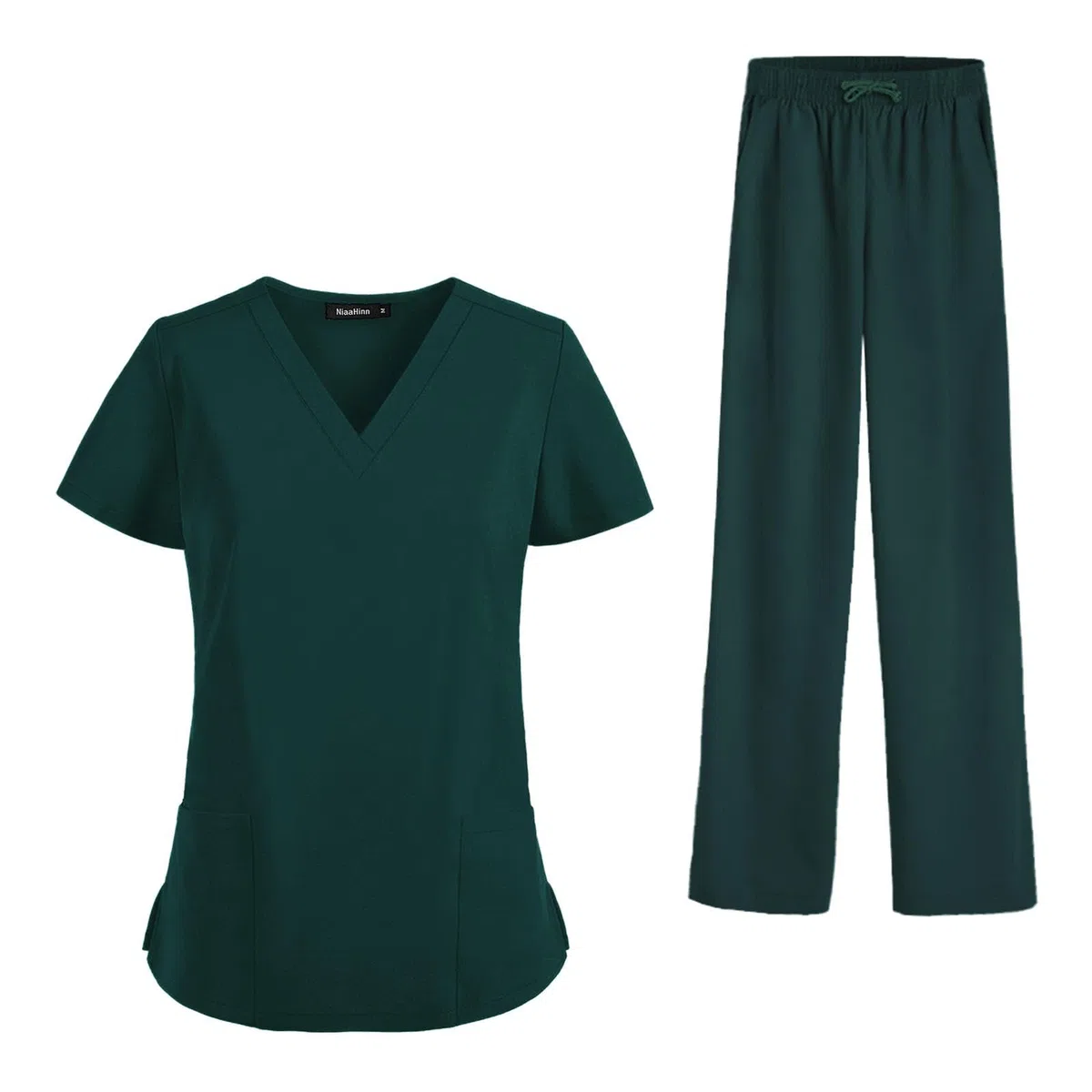 rockible Las mujeres friegan los uniformes de la ropa de trabajo de la manga corta friegan el sistema para el peluquero del animal doméstico del centro de, Verde, SG