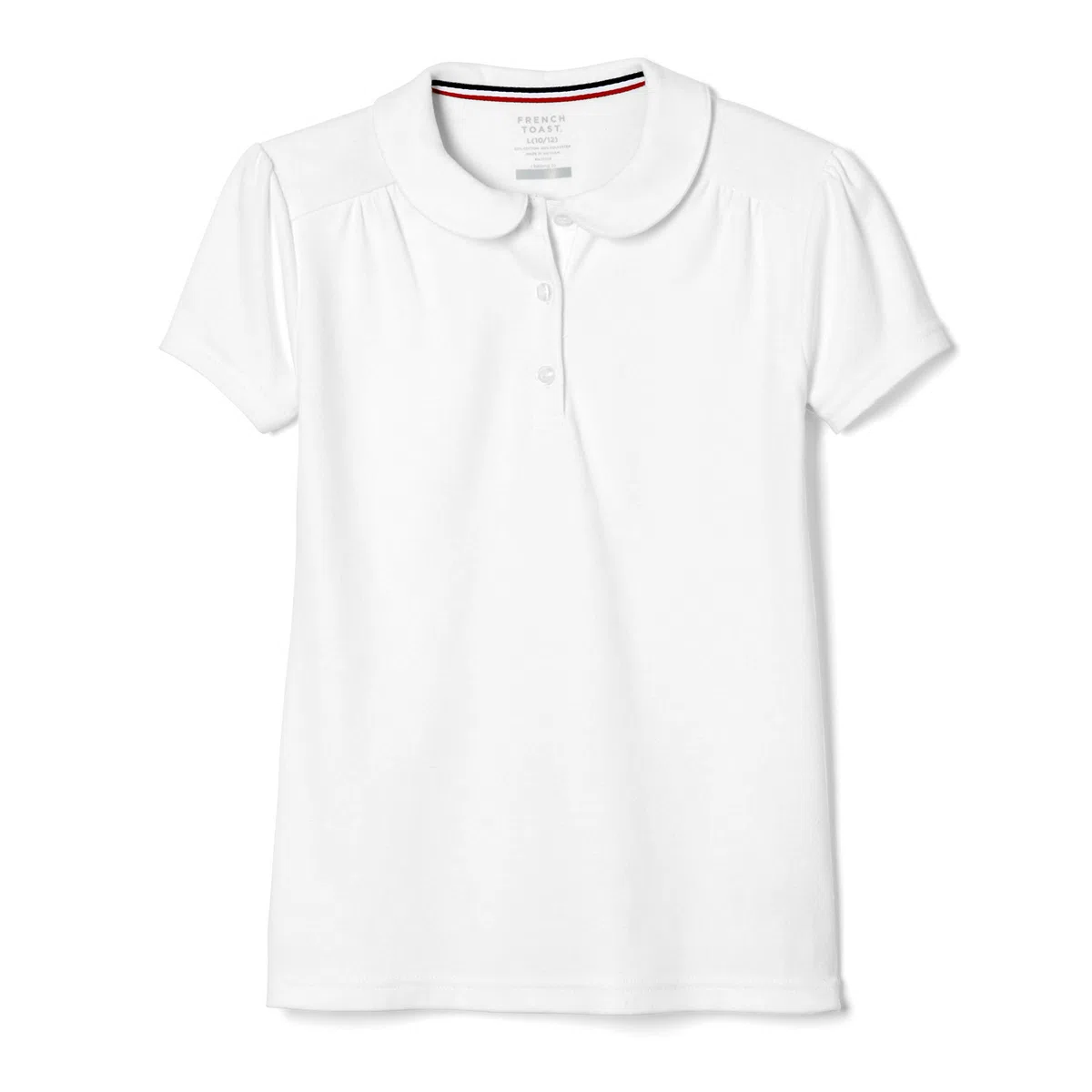 French Toast Short Sleeve Peter Pan Collar Polo Uniforme Escolar para Niñas