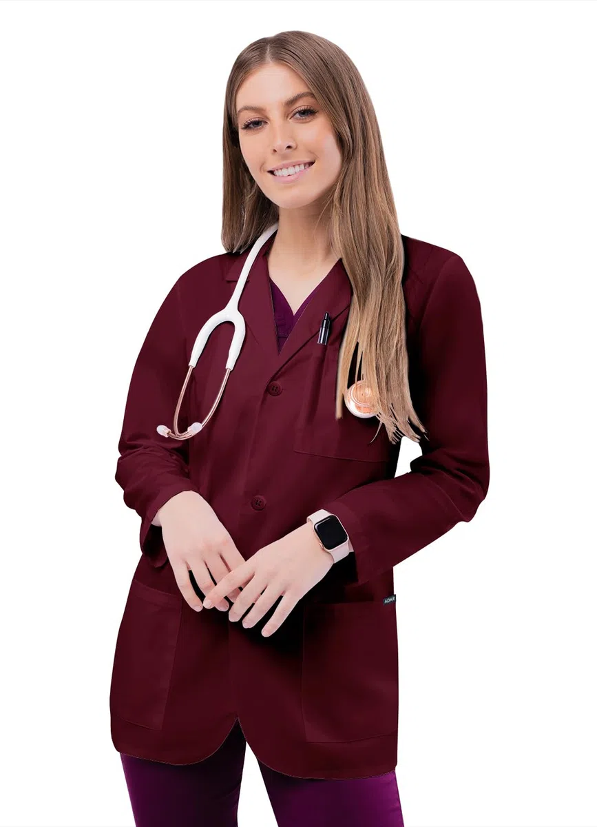 Adar Batas de laboratorio para hombre - Bata de laboratorio clásica de 79 cm