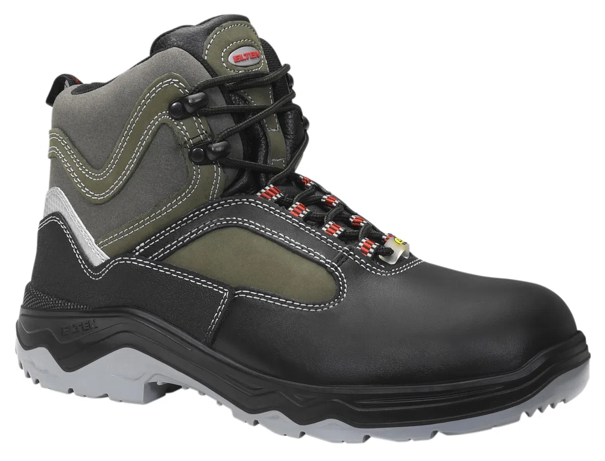 ELTEN Lex ESD S3S, Zapatos de Seguridad para Mujer y Hombre, Ligero, Puntera de Acero, Material Superior: Piel + Textil, Forro Interior: Textil (Transpirable), Talla 39