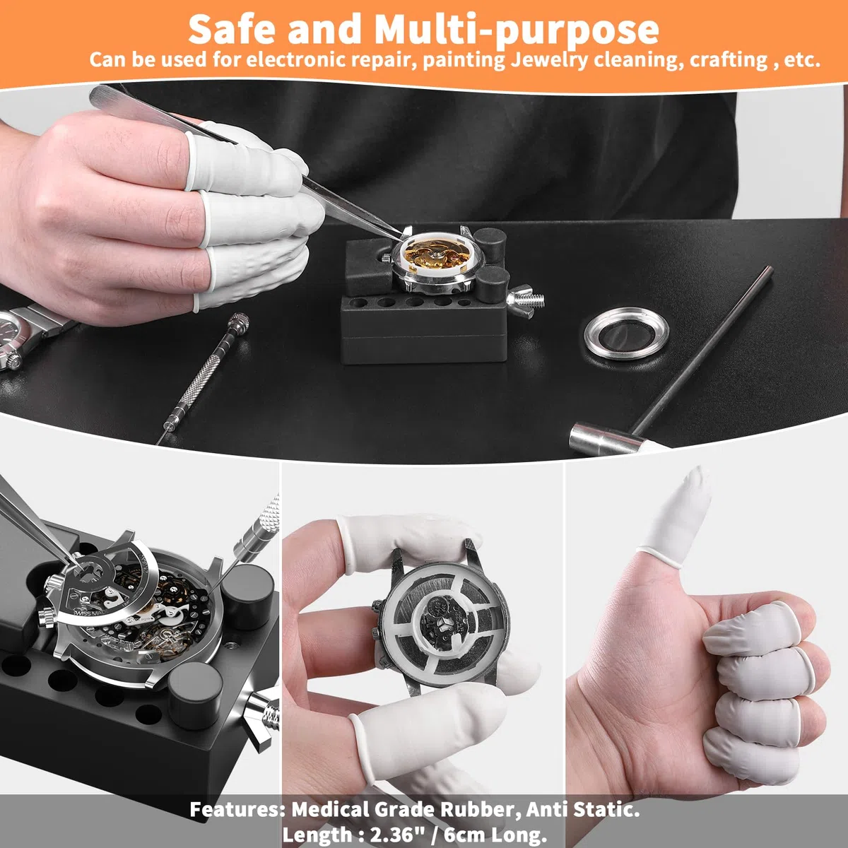 BYNIIUR - Kit de extracción de eslabones de reloj, para reparación, abridor para repuesto de batería, con funda de transporte y manual (idioma español no garantizado)