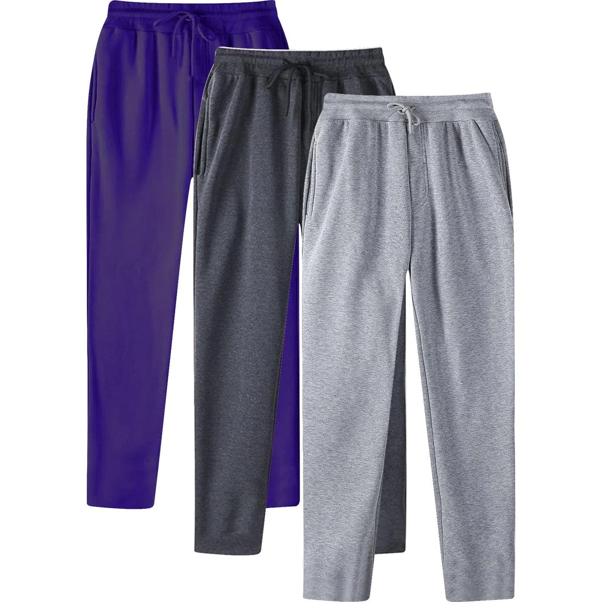 Pantalon Deportivos para Hombre Pantalones Chandal Hombres Recto Largos Deporte Running Pantalóns Cómodo Cintura Elástica De Treino Gimnasio Chinos Jogger con Bolsillos
