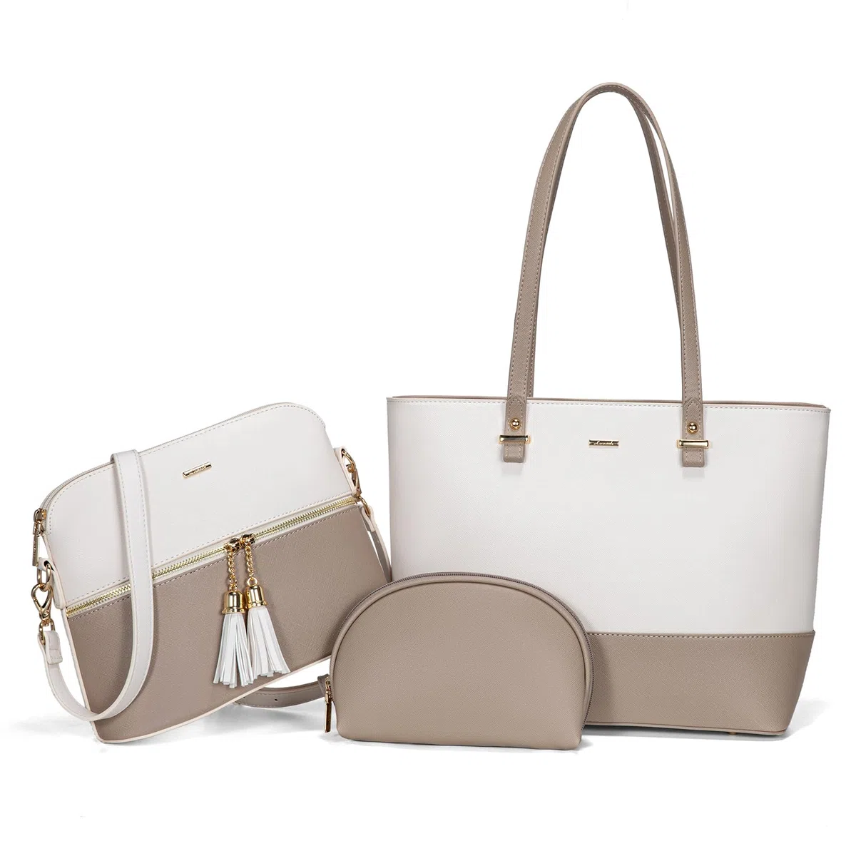 LOVEVOOK Bolso para mujer Shopper Bolso de hombro Monedero Bolso grande para mujer bolso de mano de 3/4 piezas