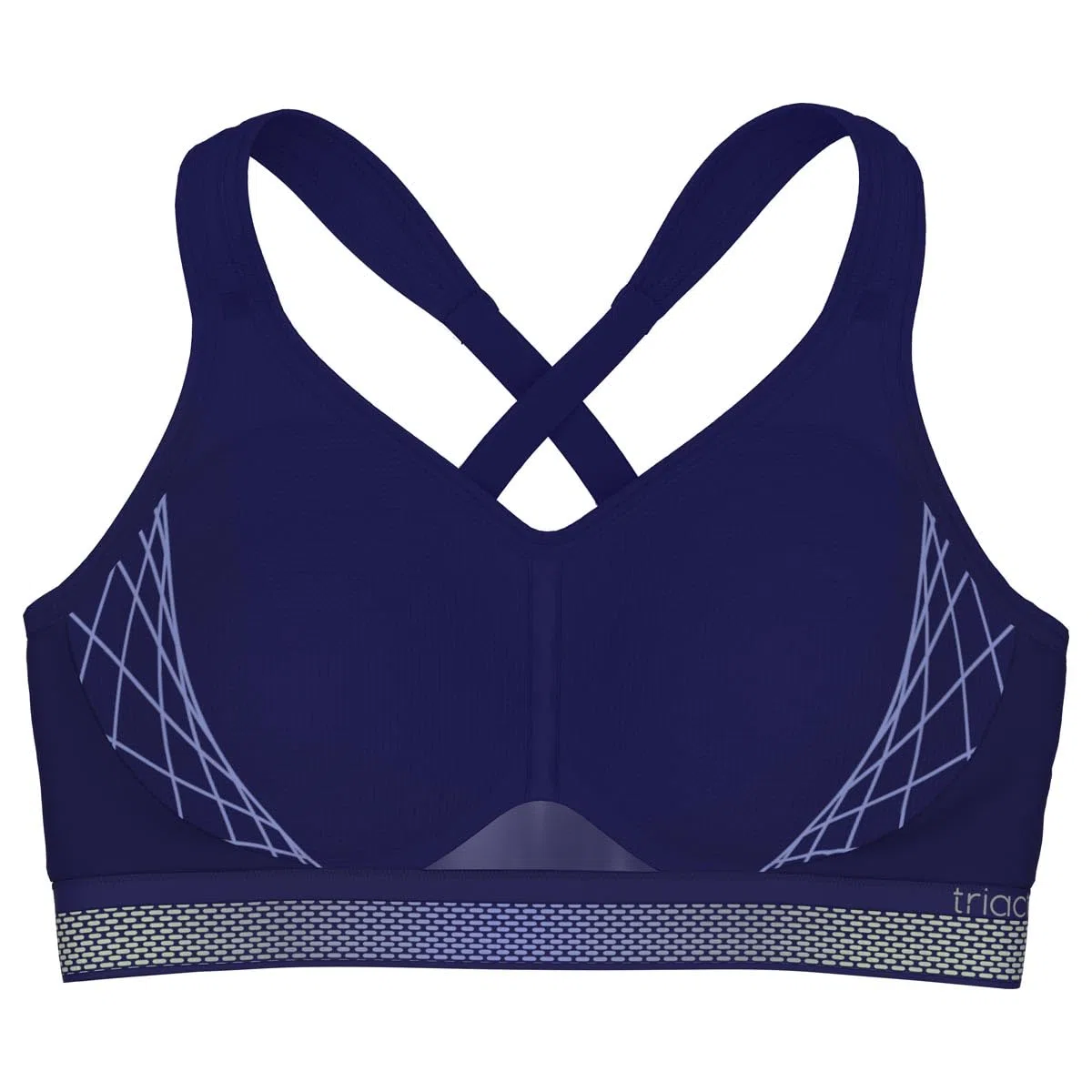 Triumph Triaction Cardio Flow P EX - Sujetador Deportivo para Mujer, sin Aros, Acolchado, Azul Oscuro, 70C
