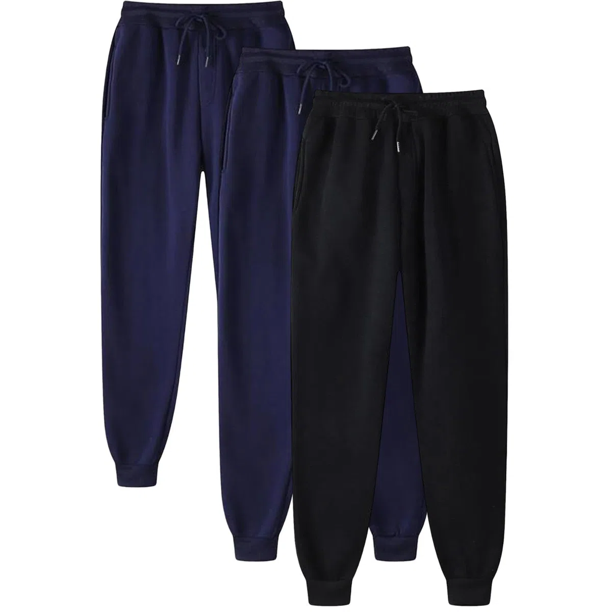 Pack de 3 pantalones largos de chándal para hombre, pantalones de tiempo libre, pantalones de correr lisos, cómodos pantalones de playa, pantalones de yoga ligeros, pantalones sueltos para exteriores