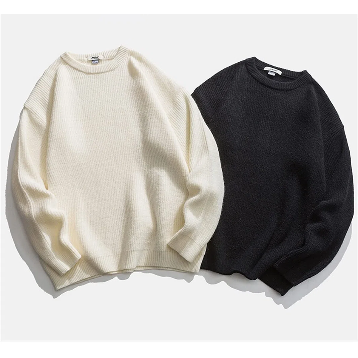 pullover hombre Hombres sólidos suéteres vintage for hombre suéter de punto jerseys de invierno sueter para hombres