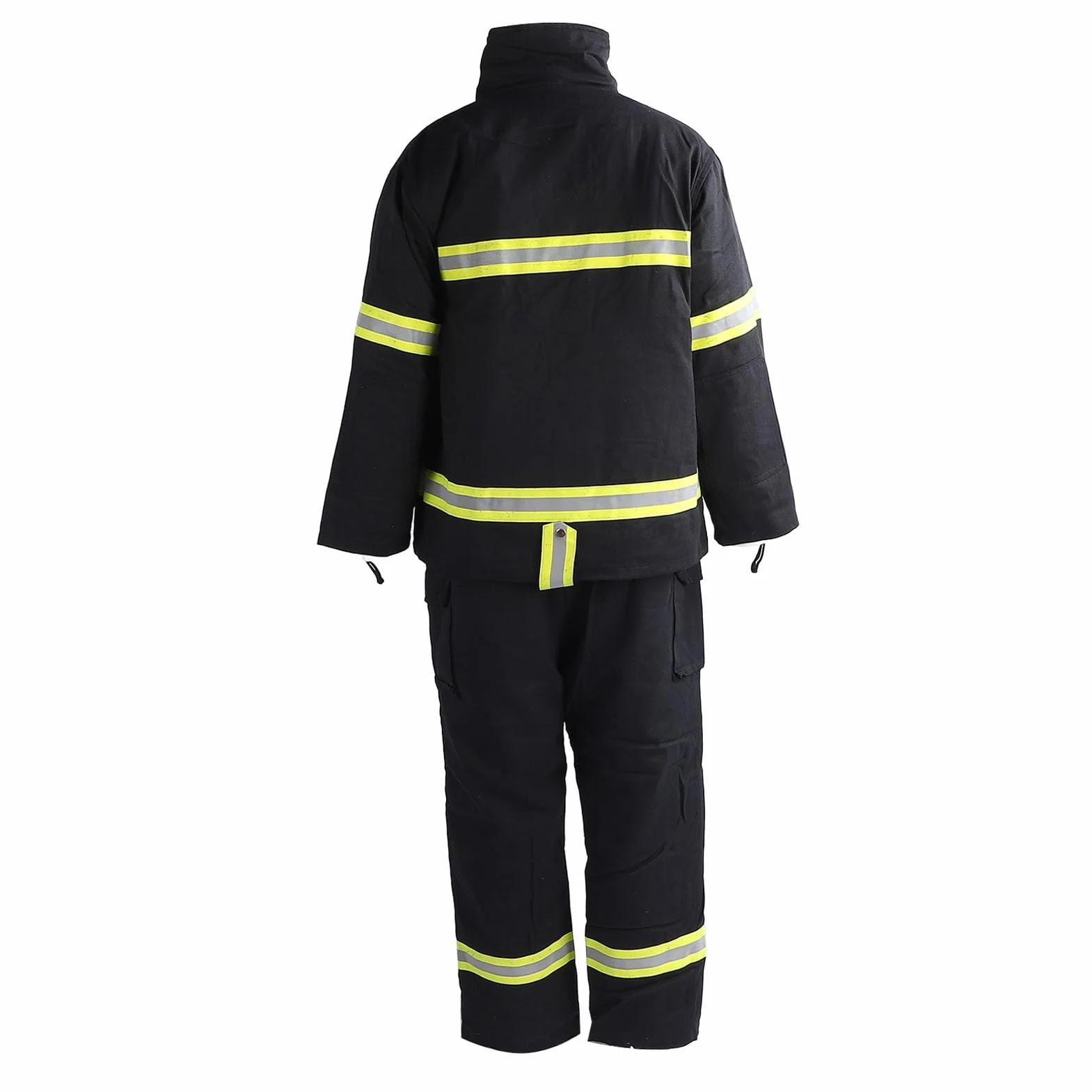 Traje, Chaqueta Retardante y Pantalón con Aislamiento de 4 Capas para Alta Visibilidad en Entornos Laborales Peligrosos