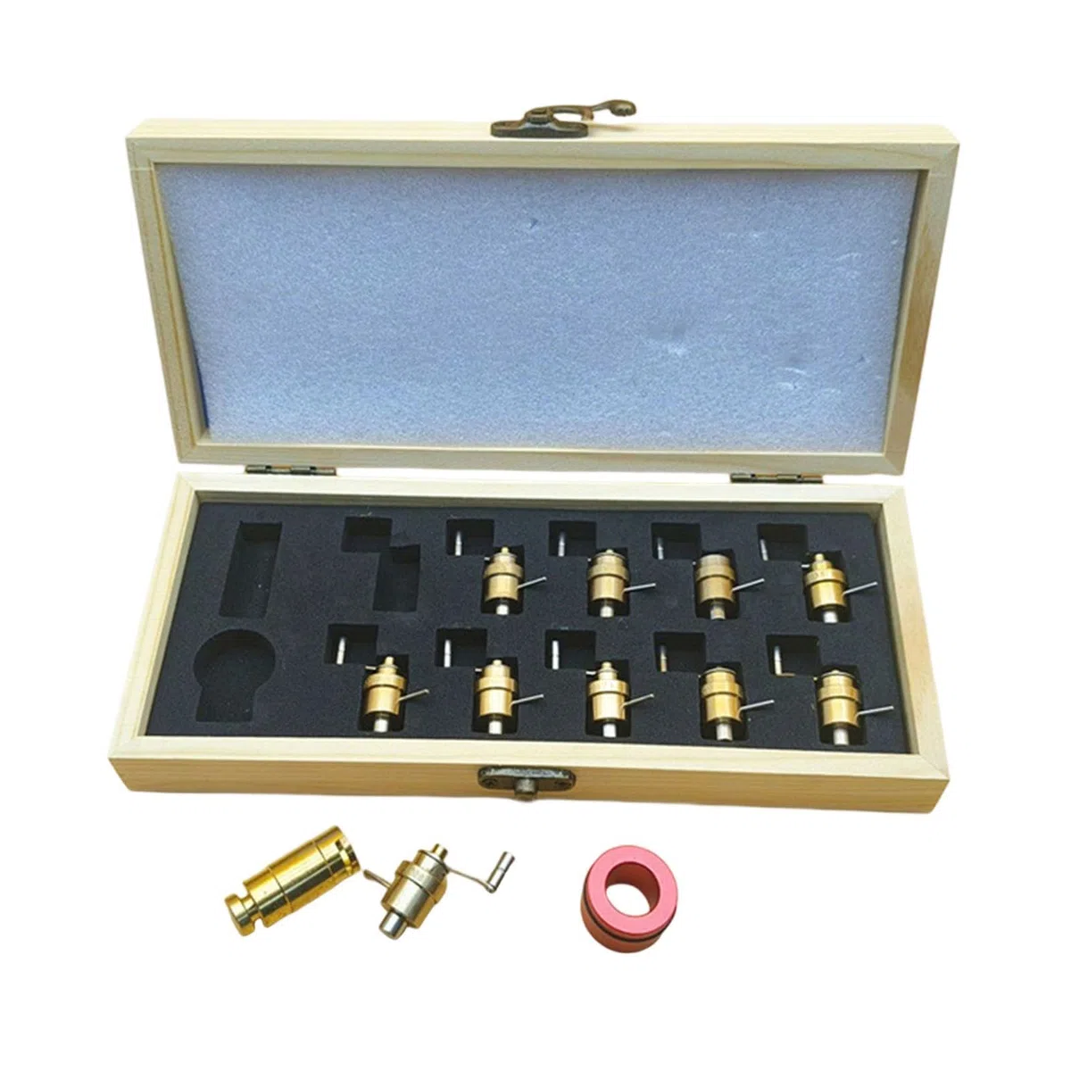 Juego completo de herramientas para reparación de relojes, bobinador de resorte principal, duradero, diseño de metal para aficionados y kit de reparación profesional