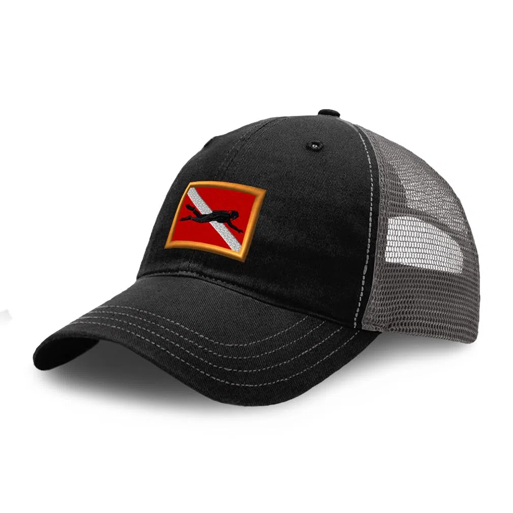 Richardson - Gorra de malla suave bordada con bordado dorado para hombres y mujeres, algodón