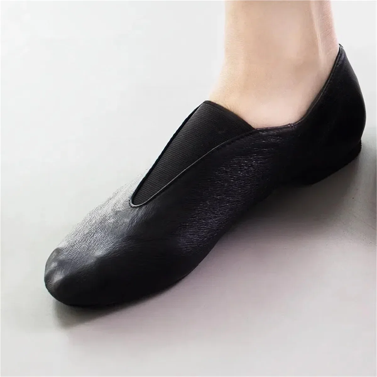 Slip On Dance Jazz Zapatos de Baile Bebé Niño Adulto Mujeres Hombres Vientre Moderno Ballet Gimnasio Jazzy Zapatillas para Presentaciones en el Escenario(Black,34)