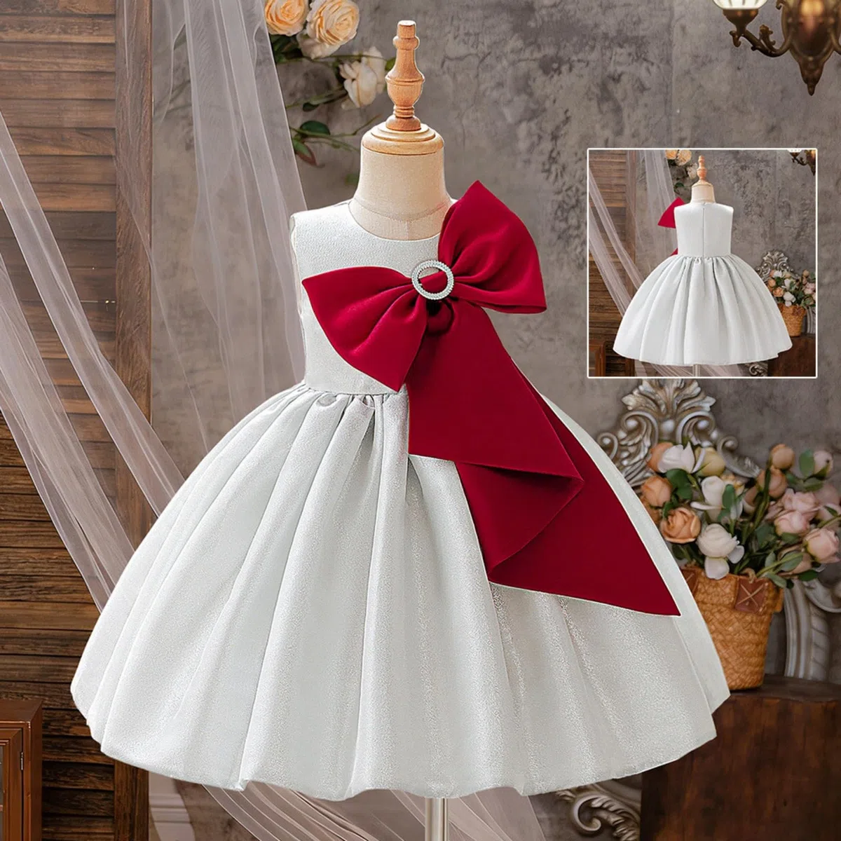 Vestidos para Nia Vestido de Princesa Festivo Tut Infantil Fiesta Cumpleaos Boda Veranovestidos niaTranspirable y cmodo
