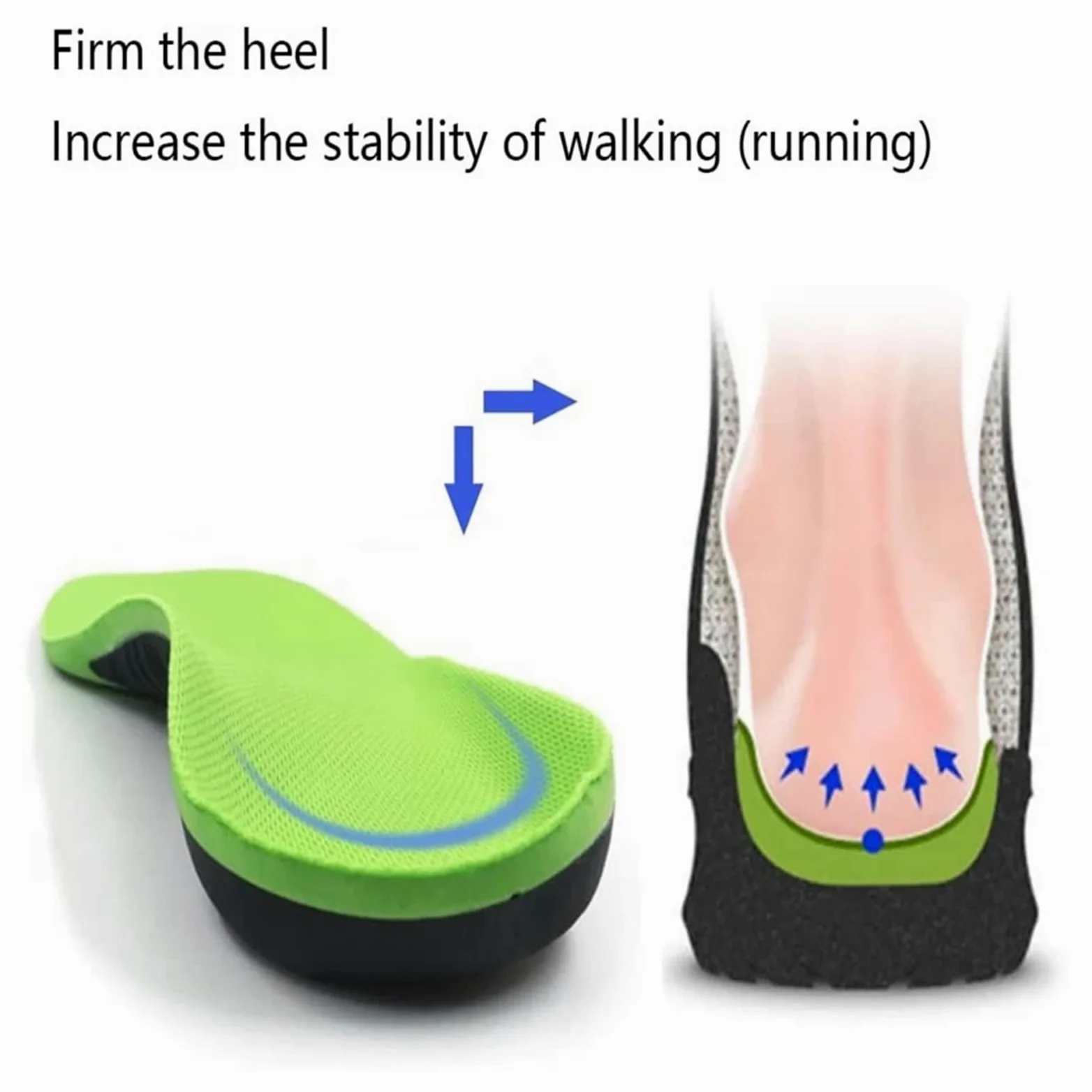 Plantillas De Soporte Plantillas ortopédicas for zapatos plantilla Plantar cómoda for pies almohadilla for calzado deportivo soporte for arco suela de zapato tamaño: 36-50