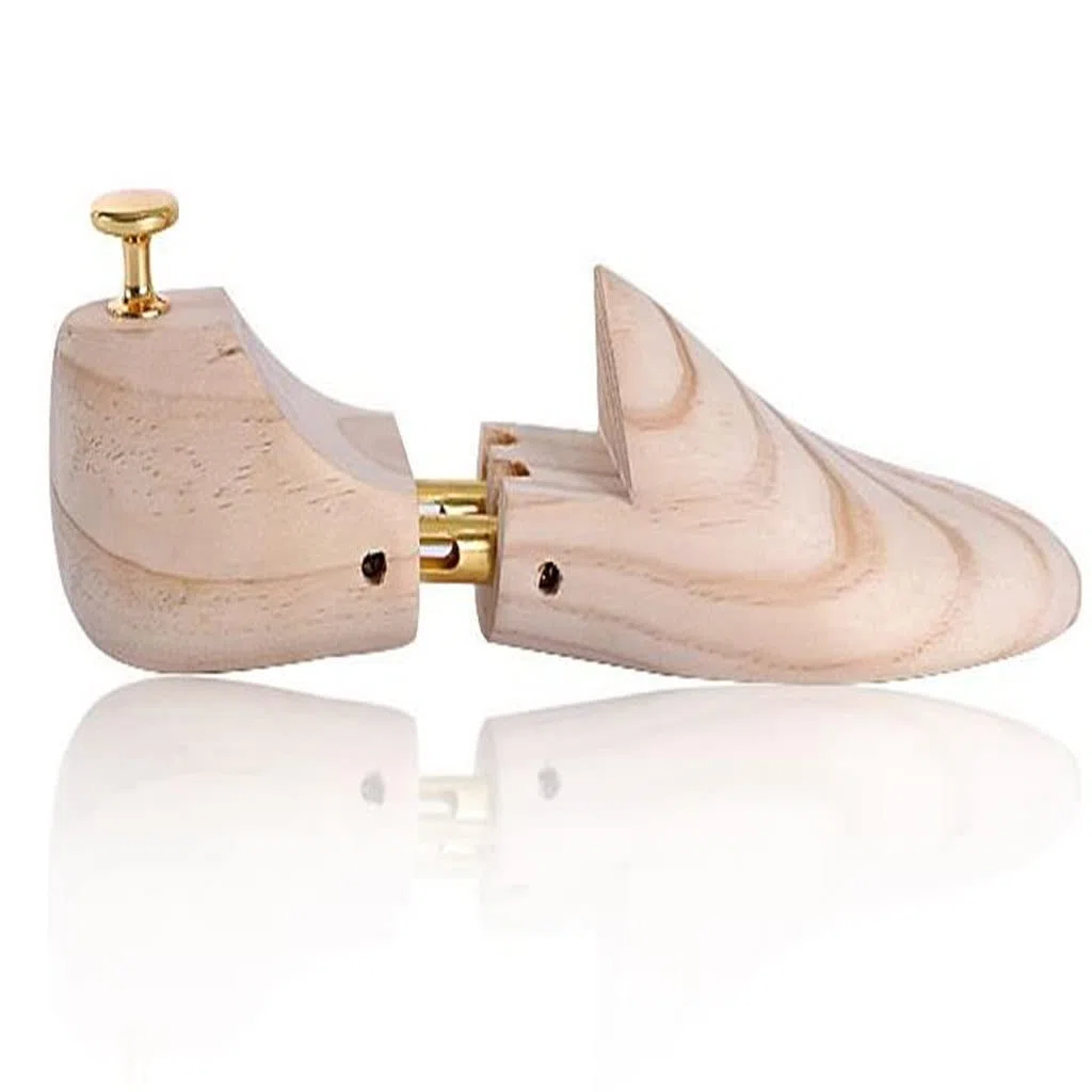 Horma Ajustable para Zapatos, Hormas de Madera Ajustables EU 39-46 Natural 2 Piezas(EU 41 42)