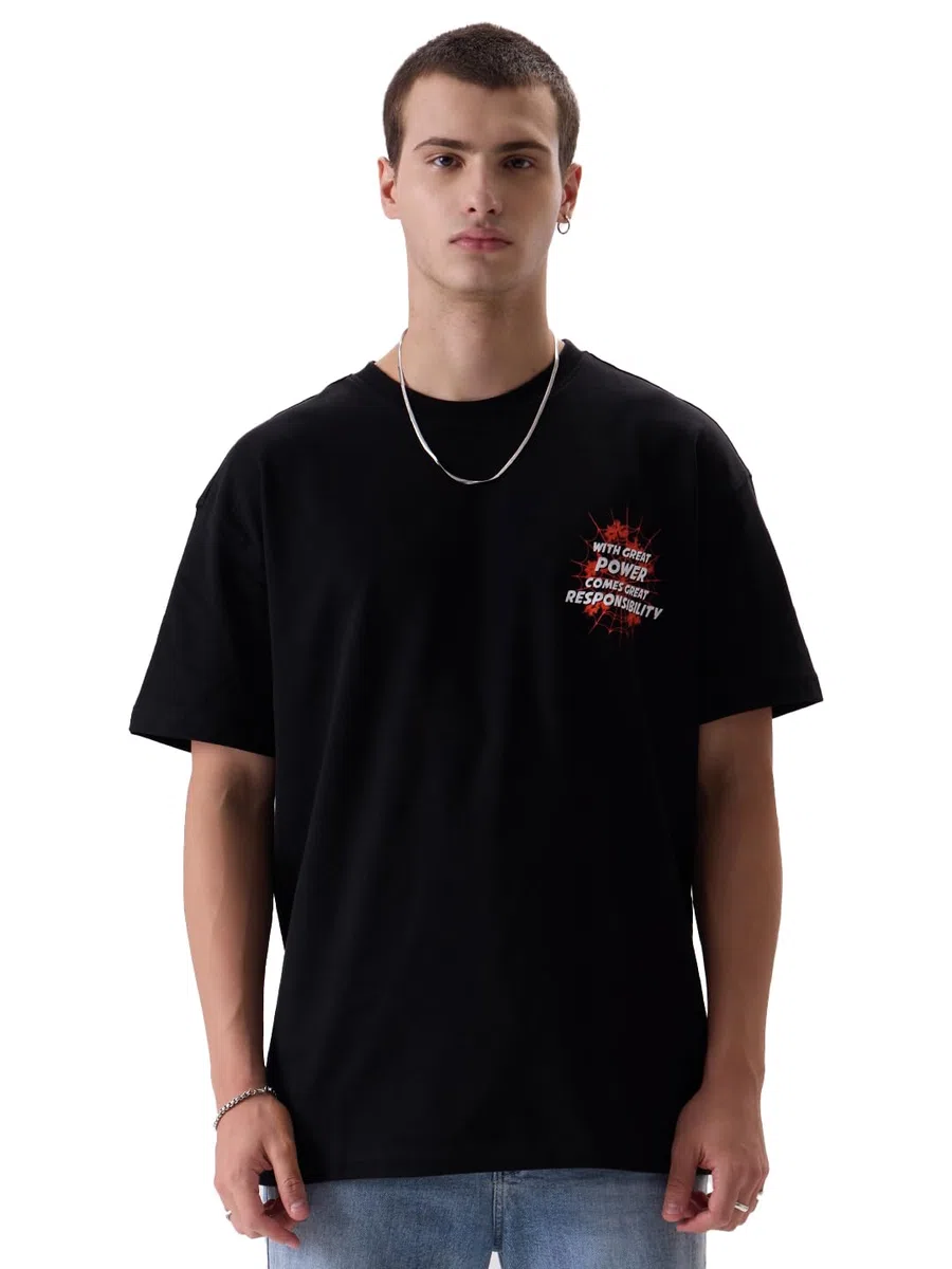 The Souled Store Spider-Man Across The Spider-Verse - Camiseta para hombre (paquete de 1)