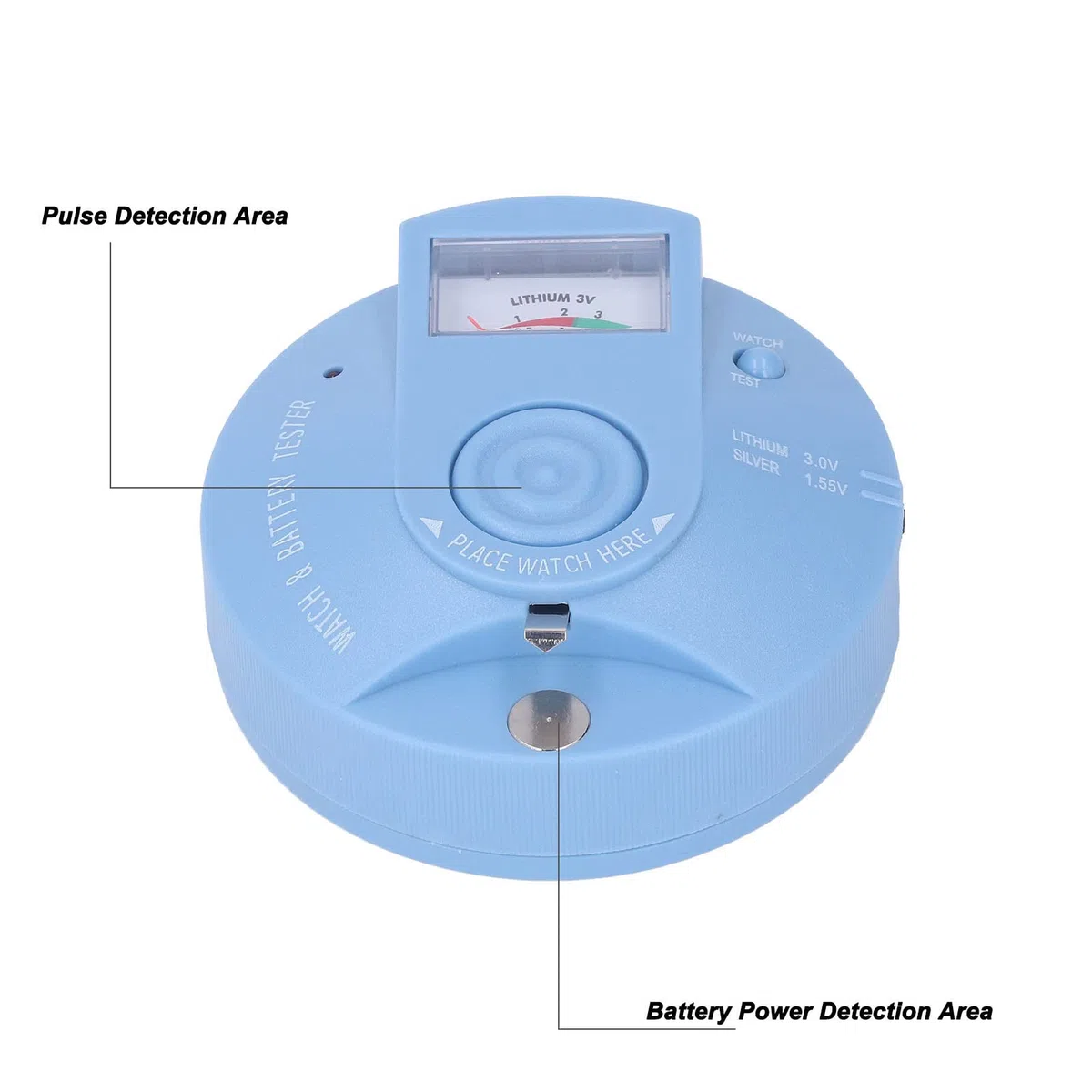 Mire el Probador de la Batería de la Celda del Botón del Reloj y el Analizador de la Batería para la Batería del Botón de 1.55V y 3V