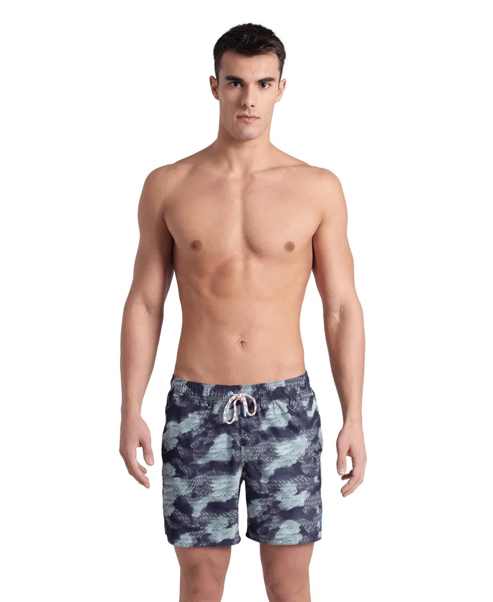 ARENA Men’s Water Prints Allover Boxer Beach Shorts Pool Water Sports Swimming Bañador para Hombre Hombre (Pack de 1)
