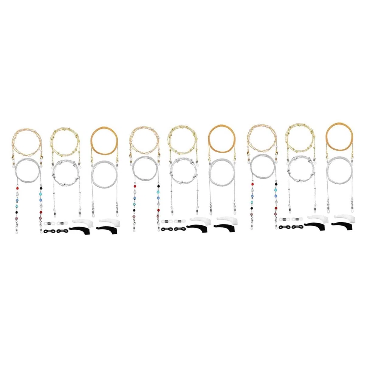 BESTYASH Cadena De Máscara De Cadena Para Gafas Elegantes Decoraciones De Gafas Cordones Para Anteojos Anti-perdida Cuerdas Antipérdida Para Gafas Cuerdas Para Anteojos La Cadena