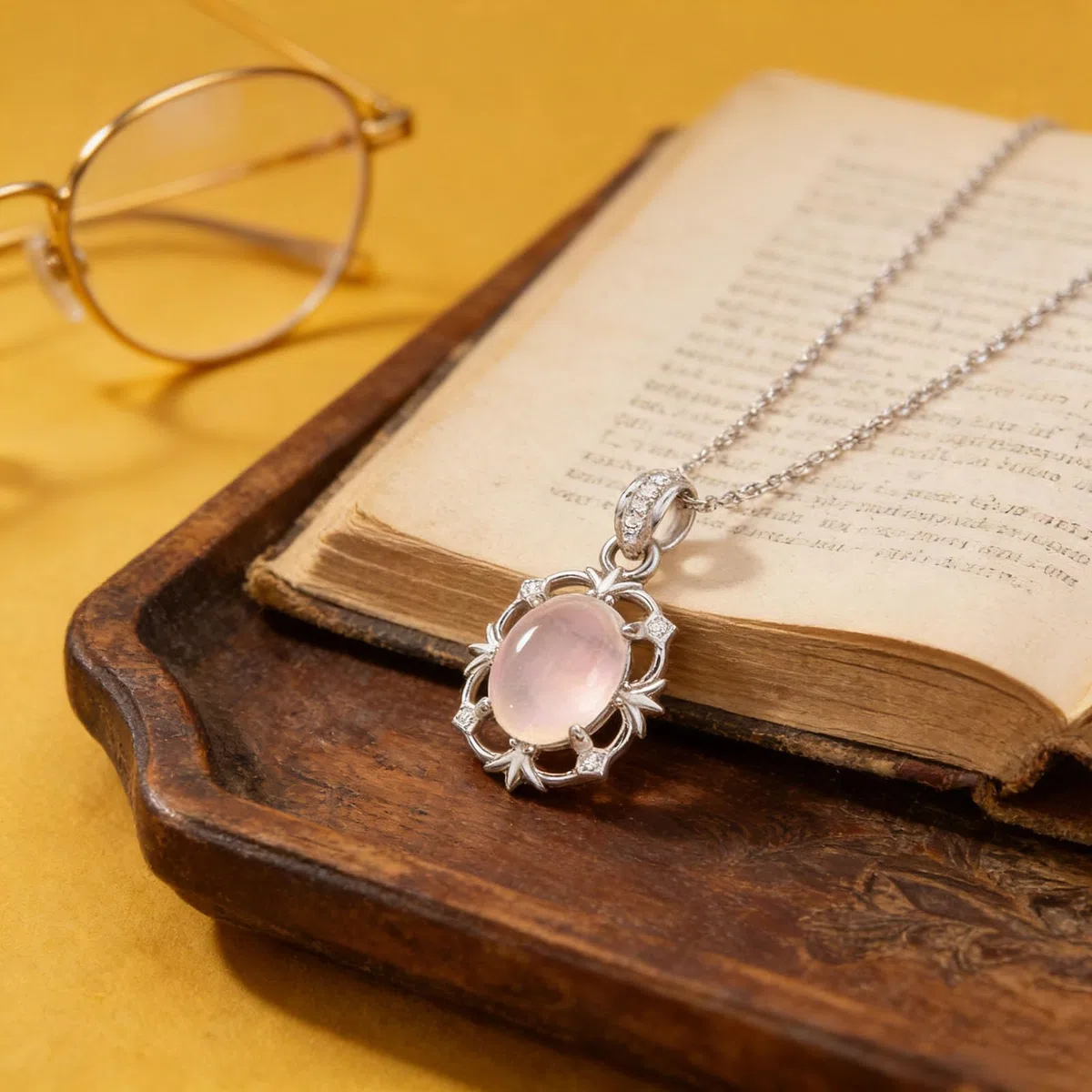 Collar de ópalo de amatista de cuarzo rosa natural – Joyería de cristal de tres piedras con cadena ajustable, regalo de piedras preciosas iridiscentes rosa púrpura para mujeres,Multi colored,A