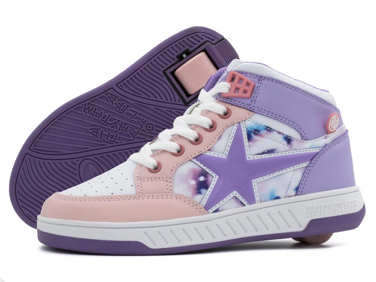 Breezy Rollers Zapatos con Ruedas para Niños | Zapatillas-Patines Infantiles | De Zapatos Callejeros a Patines en Segundos | Sistema de Clic Patentado | Zapatillas con Ruedas para Niñas y Niños