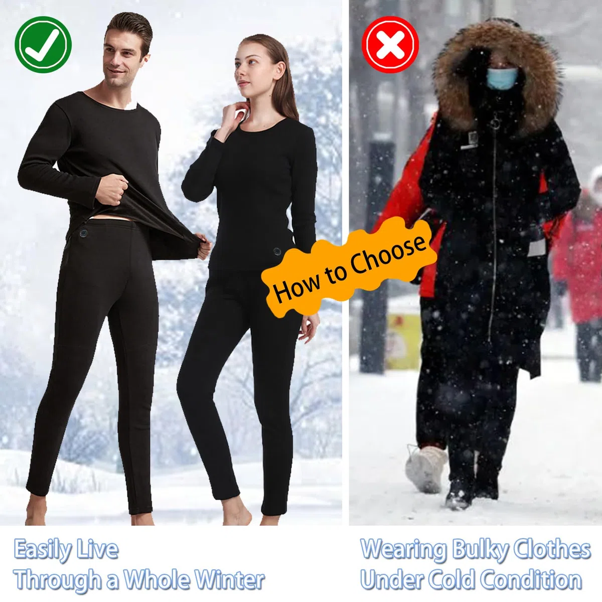 Pantalones calefactables para Exteriores con 3 Modos de Nivel, Ropa Interior térmica, Leggings calefactores eléctricos de 12 Zonas para Hombres y Mujeres.