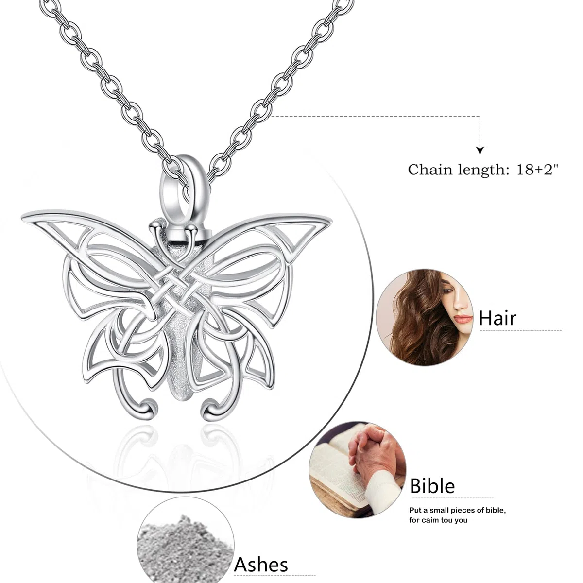 KINGWHYTE Ashes Jewellery Urn Necklace for Ashes Sterling Silver Paw Print Heart Ashes Memorial Necklace for Mum Dad Women Men with Free Engraving