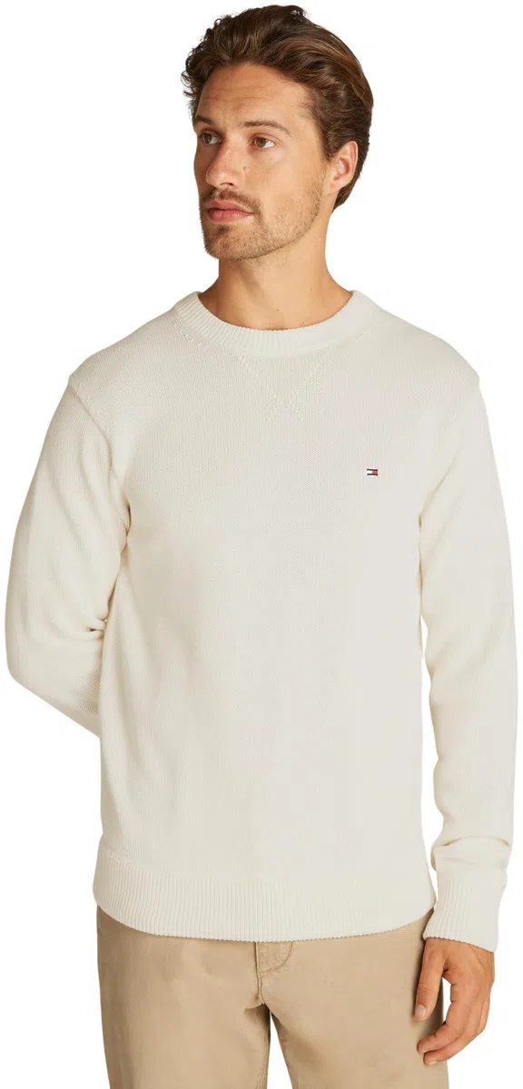 Tommy Hilfiger Jersey Hombre Chunky Cotton Crew Neck Jersey de Punto