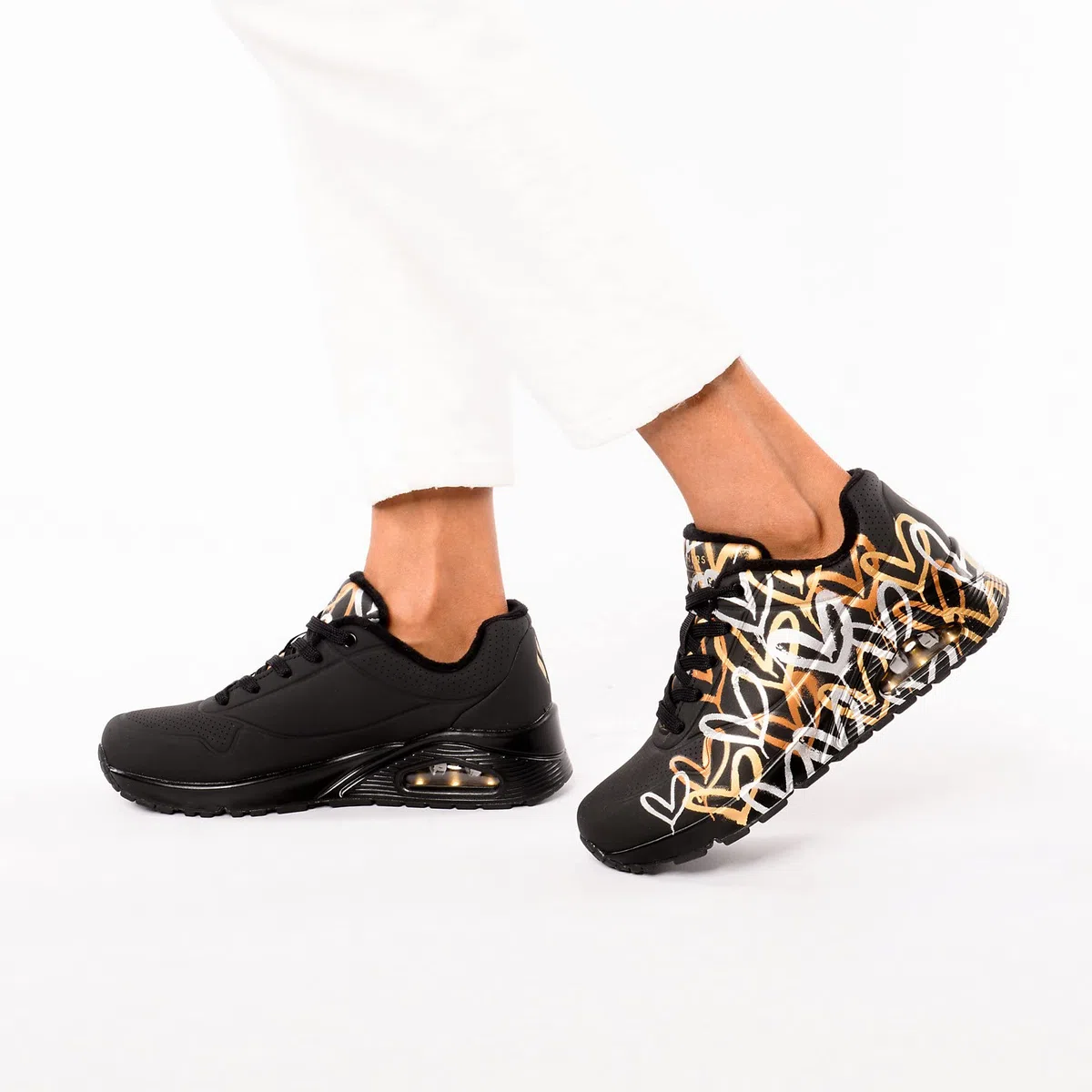 Skechers Mujer Uno Metallic Love Trainers