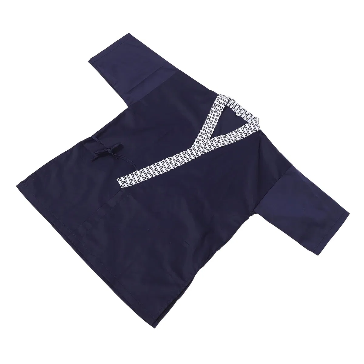 ibasenice Chaqueta Kimono Japonesa de Chef Sushi Unisex, Talla Grande L, Color Azul 425, Ropa de Trabajo para Cocina y Restaurante, Abrigo Tradicional para Hombre y Mujer, Uniforme Japonés
