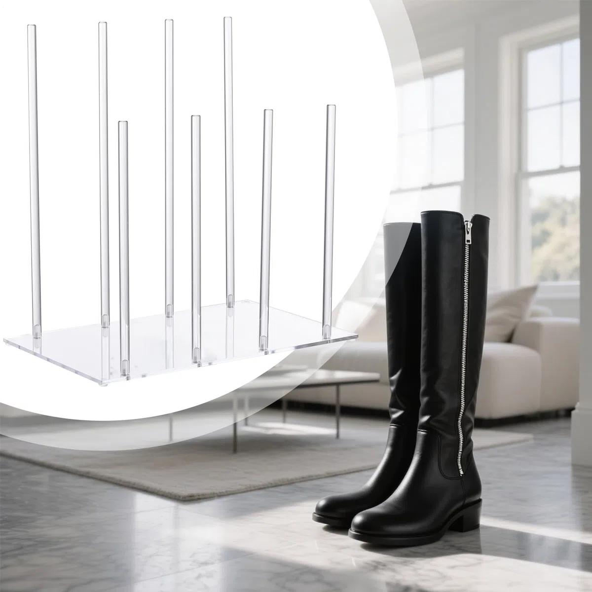 Organizador De Botas Altas Estante Organizador De Almacenamiento Para