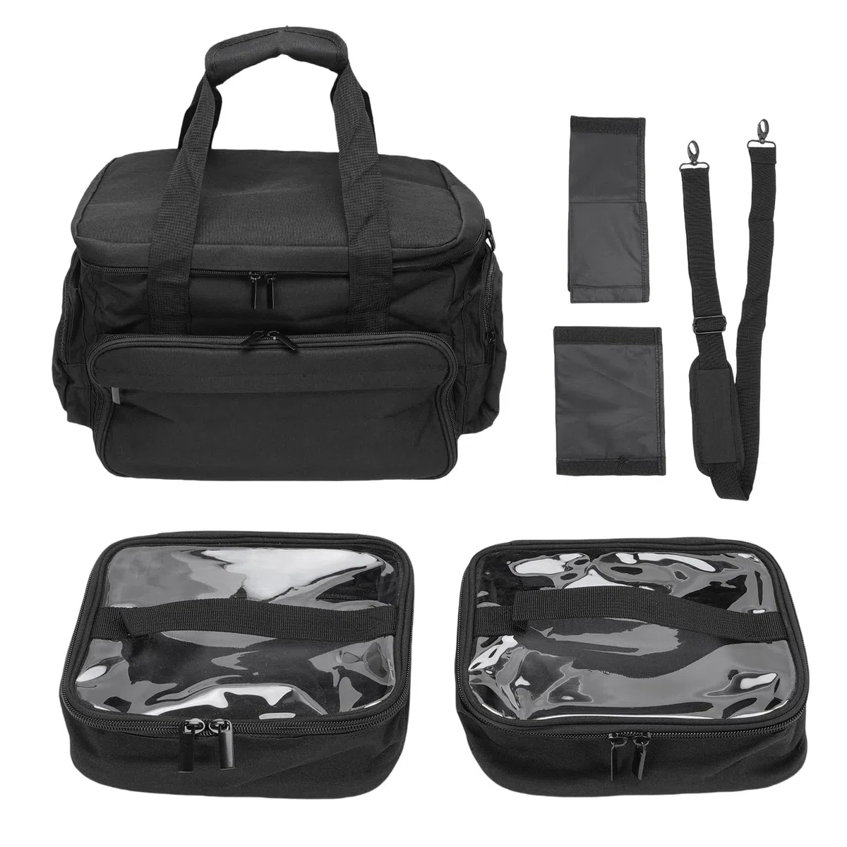 Generic Neceser Neceser de Maquillaje Cosmético Multifuncional de Gran Capacidad para Viajes y Viajes de Negocios Hecho de Poliéster Duradero 42x25x25cm